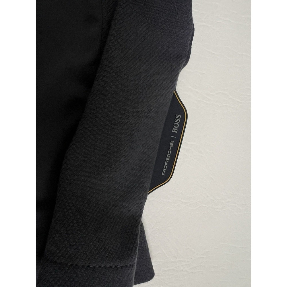 Hugo Boss x Porsche Mens XL Slim Fit Polo Gray Performance Golf Shirt Luxury - Picture 6 of 8